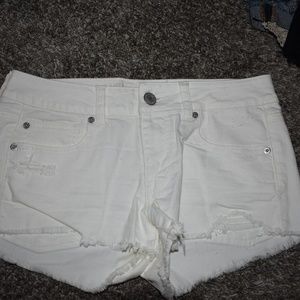 White American Eagle Jean Shorts